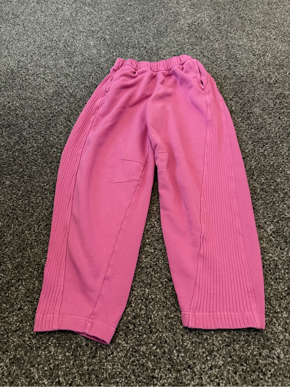 aerie Pink Ribbed-Side Jogger Pants